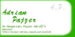 adrian pajzer business card